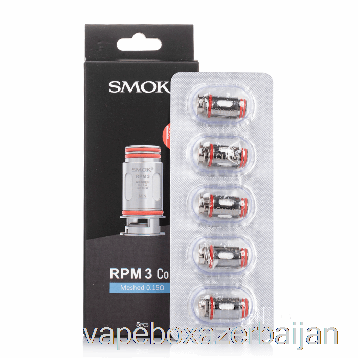 Vape Box Azerbaijan SMOK RPM 3 Replacement Coils 0.15ohm RPM 3 Mesh Coils